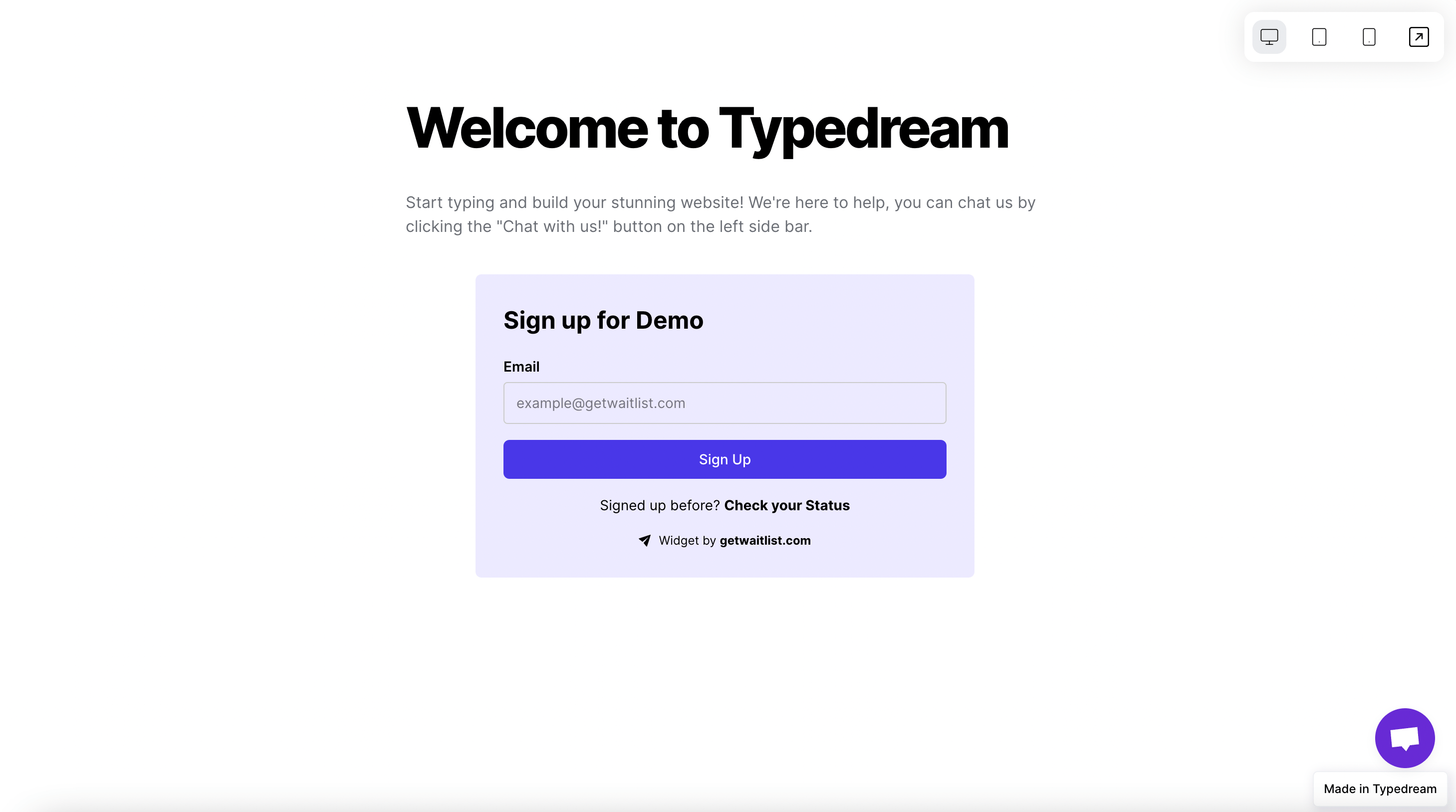 Typedream interface step 4